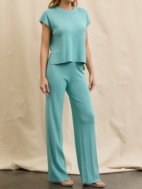 Pants - #98387 🛑 S,M,L HIGH END Most Fabulous Aqua 2pc Set